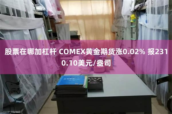 股票在哪加杠杆 COMEX黄金期货涨0.02% 报2310.10美元/盎司